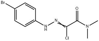 2-[2-(4-Bromophenyl)hydrazono]-2-chloro-N,N-dimethylacetamide Struktur