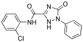 2,5-Dihydro-5-oxo-1-phenyl-1H-1,2,4-triazole-3-carboxylicacid(2-chlorophenyl)amide Struktur