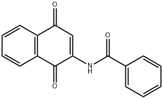 2-BENZOYLAMINO-1,4-NAPHTHOQUINONE Structure