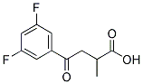 2-METHYL-4-OXO-4-(3',5'-DIFLUOROPHENYL)BUTYRIC ACID Struktur