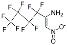 2-AMINO-3,3,4,4,5,5,6,6,6-NONAFLUORO-1-NITROHEXENE Struktur