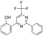 2-(6-TRIFLUOROMETHYL-2-PHENYLPYRIMIDIN-4-YL)PHENOL Struktur