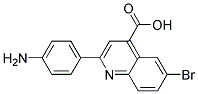 2-(4-AMINOPHENYL)-6-BROMOQUINOLINE-4-CARBOXYLIC ACID Struktur