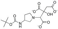 1-N-BOC-3-AMINOPYRROLIDINE CITRATE Struktur