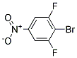 1-BROMO-2,6-DIFLUORO-4-NITROBENZENE Struktur