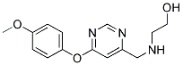 2-[6-(4-METHOXYPHENOXY)PYRIMIDIN-4-YL]METHYLAMINOETHANOL Struktur