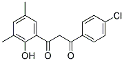 1-(3,5-DIMETHYL-2-HYDROXYPHENYL)-3-(4-CHLOROPHENYL)-1,3-PROPANEDIONE Struktur