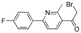 2-BROMO-1-[6-(4-FLUORO-PHENYL)-2-METHYL-PYRIDIN-3-YL]-ETHANONE Struktur