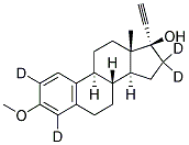 17A-ETHYNYLESTRADIOL-2,4,16,16-D4 3-METHYL ETHER Struktur