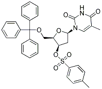 1-(3-O-NOSYL-5-O-TRITYL-2-DEOXY-B-D-LYXOFURANOSYL)THYMINE