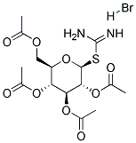 2-(2,3,4,6-TETRA-O-ACETYL-B-D-GLUCOPYRANOSYL)THIOPSEUDOUREA, HYDROBROMIDE Struktur