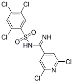 2,4,5-TRICHLORO-N-[(2,6-DICHLOROPYRIDIN-4-YL)(IMINO)METHYL]BENZENESULPHONAMIDE Struktur