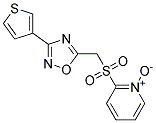 2-({[3-(3-THIENYL)-1,2,4-OXADIAZOL-5-YL]METHYL}SULPHONYL)PYRIDINIUM-1-OLATE Struktur