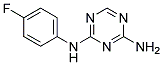 2-AMINO-4-(4-FLUOROPHENYLAMINO)-1,3,5-TRIAZIN Struktur