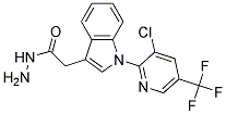 1-[3-CHLORO-5-(TRIFLUOROMETHYL)PYRID-2-YL]-1H-INDOL-3-YLACETOHYDRAZID Struktur