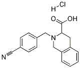 2-(4-CYANO-BENZYL)-1,2,3,4-TETRAHYDRO-ISOQUINOLINE-3-CARBOXYLIC ACID HYDROCHLORIDE Struktur