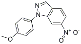 1-(4-METHOXY-PHENYL)-6-NITRO-1H-INDAZOLE Struktur