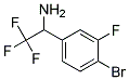 1-(4-BROMO-3-FLUORO-PHENYL)-2,2,2-TRIFLUORO-ETHYLAMINE Struktur