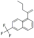 1-(1-METHYLENE-BUTYL)-6-TRIFLUOROMETHYL-NAPHTHALENE Struktur