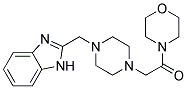 2-([4-(2-MORPHOLIN-4-YL-2-OXOETHYL)PIPERAZIN-1-YL]METHYL)-1H-BENZIMIDAZOLE Struktur