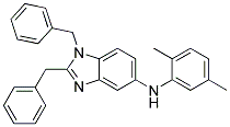 (1,2-DIBENZYL-1H-BENZOIMIDAZOL-5-YL)-(2,5-DIMETHYL-PHENYL)-AMINE Struktur