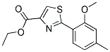 2-(2-METHOXY-4-METHYL-PHENYL)-THIAZOLE-4-CARBOXYLIC ACID ETHYL ESTER Struktur