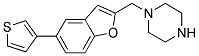 1-([5-(3-THIENYL)-1-BENZOFURAN-2-YL]METHYL)PIPERAZINE Struktur