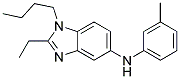 (1-BUTYL-2-ETHYL-1H-BENZOIMIDAZOL-5-YL)-M-TOLYL-AMINE Struktur