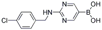 (2-(4-CHLORO-BENZYL)-AMINOPYRIMIDIN-5-YL)BORONIC ACID Struktur