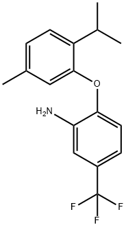 2-(2-ISOPROPYL-5-METHYLPHENOXY)-5-(TRIFLUOROMETHYL)ANILINE Struktur