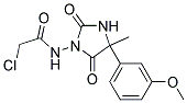 2-CHLORO-N-[4-(3-METHOXYPHENYL)-4-METHYL-2,5-DIOXOIMIDAZOLIDIN-1-YL]ACETAMIDE Struktur