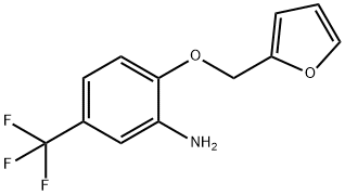 2-(2-FURYLMETHOXY)-5-(TRIFLUOROMETHYL)ANILINE Struktur