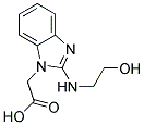 (2-[(2-HYDROXYETHYL)AMINO]-1H-BENZIMIDAZOL-1-YL)ACETIC ACID Struktur