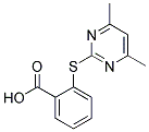 2-[(4,6-DIMETHYLPYRIMIDIN-2-YL)THIO]BENZOIC ACID Struktur