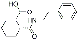 (1S,2R)-2-([(2-PHENYLETHYL)AMINO]CARBONYL)CYCLOHEXANECARBOXYLIC ACID Struktur