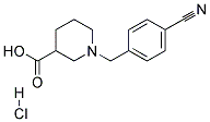 1-(4-CYANO-BENZYL)-PIPERIDINE-3-CARBOXYLIC ACID HYDROCHLORIDE Struktur