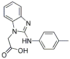 (2-[(4-METHYLPHENYL)AMINO]-1H-BENZIMIDAZOL-1-YL)ACETIC ACID Struktur