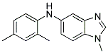 (2,4-DIMETHYL-PHENYL)-(1-METHYL-1H-BENZOIMIDAZOL-5-YL)-AMINE Struktur