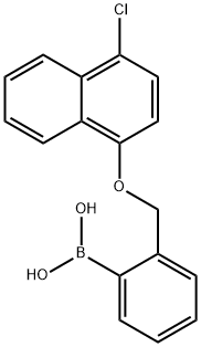 2-[(4'-CHLORO-1-NAPHTHYLOXY)METHYL]PHENYLBORONIC ACID Struktur