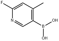 2-FLUORO-4-METHYLPYRIDINE-5-BORONIC ACID Struktur