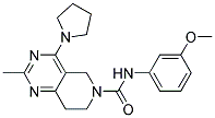 2-METHYL-4-PYRROLIDIN-1-YL-7,8-DIHYDRO-5H-PYRIDO[4,3-D]PYRIMIDINE-6-CARBOXYLIC ACID (3-METHOXY-PHENYL)-AMIDE Struktur