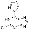 2-CHLORO-6-(1,2,4-TRIAZOL-1-YL)-1H-PURINE Struktur