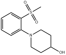 1-[2-(METHYLSULFONYL)PHENYL]PIPERIDIN-4-OL Struktur