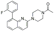 2-(4-ACETYLPIPERAZIN-1-YL)-8-(2-FLUOROPHENYL)QUINOLINE Struktur