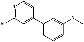 2-BROMO-4-(3-METHOXYPHENYL) PYRIDINE Struktur