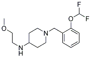 1-[2-(DIFLUOROMETHOXY)BENZYL]-N-(2-METHOXYETHYL)PIPERIDIN-4-AMINE Struktur