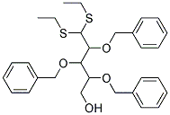 2,3,4-TRIS-BENZYLOXY-5,5-BIS-ETHYLSULFANYL-PENTAN-1-OL Struktur