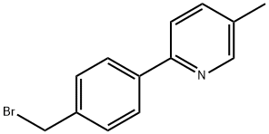 2-(4-BROMOMETHYL-PHENYL)-5-METHYL-PYRIDINE Struktur