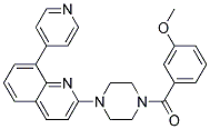 2-[4-(3-METHOXYBENZOYL)PIPERAZIN-1-YL]-8-PYRIDIN-4-YLQUINOLINE Struktur