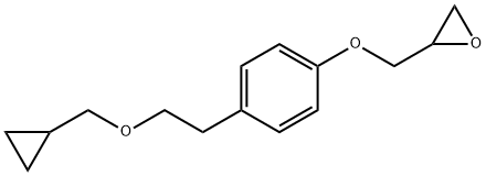 1-[4-(2-Hydroxyethyl)phenoxy]-2,3-epoxypropane Structure